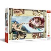 image:imageTrefl The Creation of Adam 1000 Piece Jigsaw Puzzle Red 27x19 Print Art DIY Puzzle Creative Fun Classic Jigsaw for Adults and Children from 14 Years Old