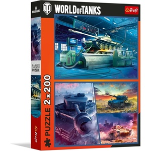 image:imageTrefl  2in1 Puzzle World of Tanks Armoured Mission  2 x 200 Pieces  Set of Two Puzzles for Teenagers