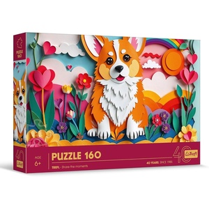 image:imageTrefl  3D Effect Puzzle Dog  160 Pieces  Trefls 40th Anniversary Colourful Puzzles with Animals for Children Aged 6 and Older