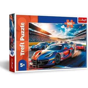 image:imageTrefl  Fast Racing Car  100 Piece Puzzle  Jigsaw Puzzle with Vehicles Creative Entertainment Fun for Children Aged 5 and Older