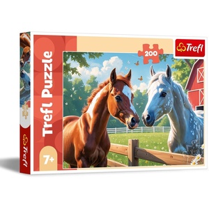 image:imageTrefl  Horses in the Meadow  200 Piece Puzzle  Colourful Puzzle with Animals for Children Aged 7 and Older