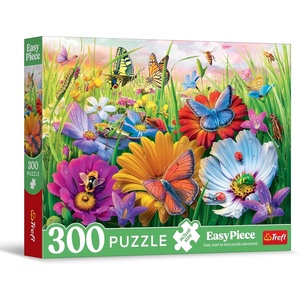 image:imageTrefl  Puzzle EasyPiece Insects in the Meadow  300 Pieces  Large Pieces Easy Puzzle for Adults and Children Aged 10 and Older