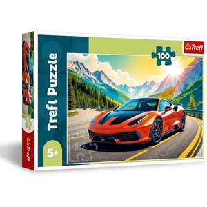 image:imageTrefl  Race Against Time  100 Piece Puzzle  Colourful Jigsaw Puzzle with Vehicles Creative Entertainment Fun for Children Aged 5 and Older