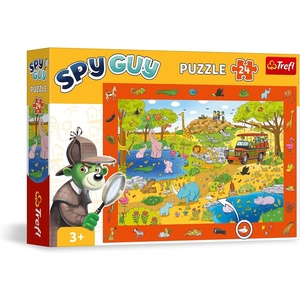 image:imageTrefl  Spy Guy Observational Puzzle Safari  24 Pieces  Find All Items from the Frame Colorful Puzzle Full of Details Perception Training for Children from 3 Years