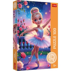 image:imageTrefl  The Treflik Family Ballerina  Puzzle 100 Elements  Colorful Puzzle with a Ballerina Amidst the Roses Creative Entertainment Fun for Kids Ages 5 and up