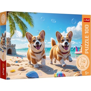 image:imageTrefl  The Treflik Family Corgi  Dog  Puzzle 100 Elements  Colourful Puzzles with Animals Creative Entertainment Fun for Children from 5 Years Old