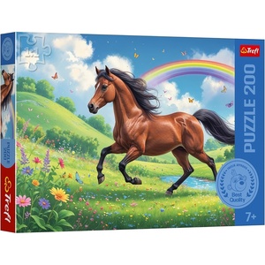 image:imageTrefl  The Treflik Family Dignified Horse  Puzzle 200 Elements  Colourful Puzzle with Animals for Children Aged 7 and Over