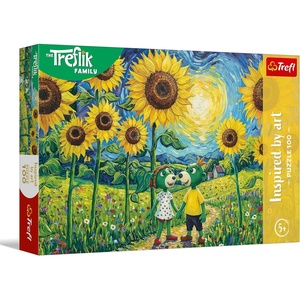 image:imageTrefl  The Treflik Family Inspired By Art A Walk Among Sunflowers  100 Pieces  Colourful Puzzle with Fairy Tale Characters Creative Entertainment Fun for Children Aged 5 and Up