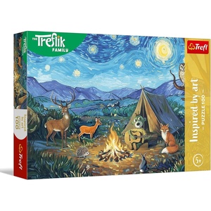 image:imageTrefl  The Treflik Family Inspired By Art By the Bonfire  100 Pieces  Colourful Puzzles with Fairy Tale Characters Creative Entertainment Fun for Children Aged 5 and up