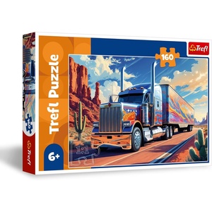image:imageTrefl  Truck on the Road  160 Piece Puzzle  Colourful Puzzle with a Truck Creative Entertainment Fun for Children Aged 6 and Older