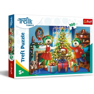 image:imageTrefl  Winter Trefliks  100 Piece Puzzle  Colourful Jigsaw Puzzle with Treflik Family Creative Entertainment Fun for Children Aged 5 and Older