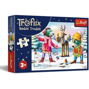 image:imageTrefl 24 Piece Jigsaw Christmas time with Trefliks Puzzle Maxi Print DIY Puzzle Treflik Family Creative Fun Classic Jigsaw for Children from 3 Years Old