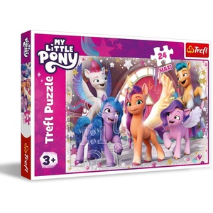 image:imageTrefl 24 Piece Jigsaw Puzzle Maxi A Happy Day of Ponies DIY Puzzle My Little Pony Creative Fun Classic Jigsaw for Adults and Children from 3 Years Old24 Piece Jigsaw Puzzle a Happy Day of Ponies