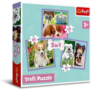 image:imageTrefl 3in1 203650 Piece Jigsaw Puzzle Lovely Dogs Print DIY Jigsaw Creative Fun Classic Puzzle for Adults and Children from 4 Years Old