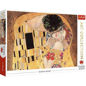image:imageTrefl Art Collection The Kiss 1000 Piece Jigsaw Puzzle Red 27x19 Print DIY Puzzle Creative Fun Classic Jigsaw for Adults and Children from 14 Years Old