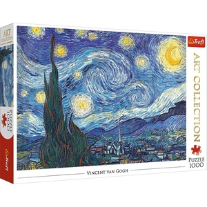 image:imageTrefl Art Collection The Starry Night 1000 Piece Jigsaw Puzzle Red 27x19 Print DIY Puzzle Creative Fun Classic Puzzle for Adults and Children from 14 Years Old