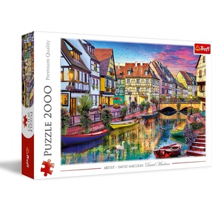 image:imageTrefl Colmar France 2000 Piece Jigsaw Puzzle Red 38x27 Print DIY Puzzle Creative Fun Classic Jigsaw for Adults and Children from 14 Years Old