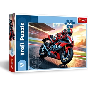 image:imageTrefl Fast Motorcycle  100 Piece Puzzle  Colourful Jigsaw Puzzle with Vehicles Creative Entertainment Fun for Children Aged 5 and Older