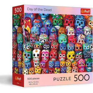 image:imageTrefl Halloween Day of the Dead  500 Piece Jigsaw Puzzle 189 x 134 DIY Puzzle Creative Fun Classic Jigsaw for Adults and Children from 10 Years Old
