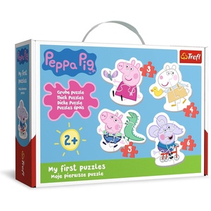 image:imageTrefl Lovely Peppa Pig 4in1 Jigsaw Puzzle Baby Classic DIY Puzzle Creative Fun Classic Jigsaw for Adults and Children from 2 Years OldColoured