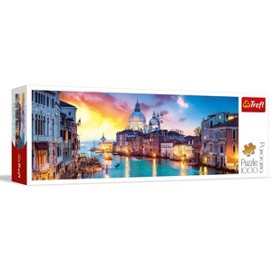 image:imageTrefl Panorama Canal Grande Venice 1000 Piece Jigsaw Puzzle Red 38x13 Print DIY Puzzle Creative Fun Classic Puzzle for Adults and Children from 14 Years OldPanorama Canal Grande  Venice 1000 Piece Jigsaw Puzzle