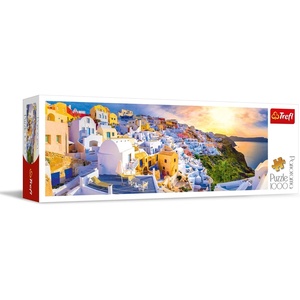 image:imageTrefl Panorama Canal Grande Venice 1000 Piece Jigsaw Puzzle Red 38x13 Print DIY Puzzle Creative Fun Classic Puzzle for Adults and Children from 14 Years OldPanorama Sunset in Santorini  Greece 1000 Piece Jigsaw Puzzle