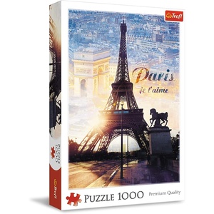 image:imageTrefl Paris at Dawn 1000 Piece Jigsaw Puzzle Red 27x19 Print DIY Puzzle Creative Fun Classic Jigsaw for Adults and Children from 14 Years Old