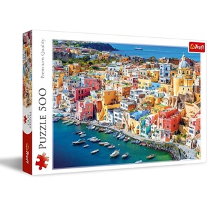 image:imageTrefl Procida Campania Italy 500 Piece Jigsaw Puzzle Red 19x13 Print DIY Puzzle Creative Fun Classic Jigsaw for Adults and Children from 10 Years Old
