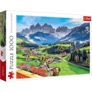 image:imageTrefl St Magdalena Dolomites Italy 1000 Jigsaw Puzzle Red 27x19 Print Perfect Matching of Elements for Adults and Children from 14 Years Old