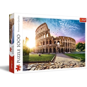 image:imageTrefl SunDrenched Colosseum 1000 Piece Jigsaw Puzzle Red 27x19 Print DIY Puzzle Creative Fun Classic Jigsaw for Adults and Children from 14 Years Old