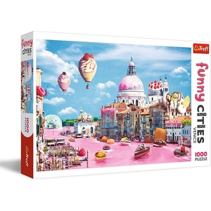image:imageTrefl Sweets in Venice 1000 Piece Jigsaw Puzzle Funny Cities 27x19 Print DIY Puzzle Creative Fun Classic Jigsaw for Adults and Children from 14 Years Old