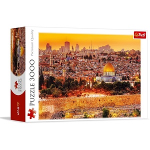image:imageTrefl The Roofs of Jerusalem 3000 Piece Jigsaw Puzzle Red 46x33 Print DIY Puzzle Creative Fun Classic Puzzle for Adults and Children from 15 Years Old