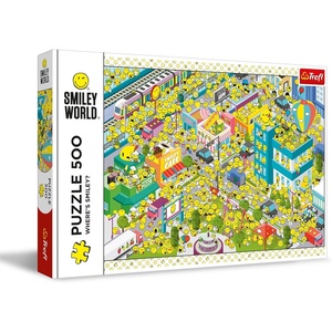 image:imageTrefl Wheres Smiley 1000 Piece Jigsaw Puzzle Red 19 x13 Print DIY Jigsaw Creative Fun Classic Puzzle for Adults and Children from 10 Years Old