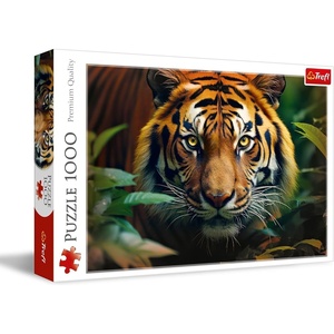 image:imageTrefl Wild Tiger 1000 Piece Jigsaw Puzzle Red 27x19 Print DIY Puzzle Creative Fun Classic Jigsaw for Adults and Children from 14 Years Old