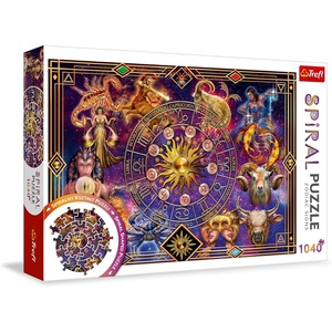 image:imageTrefl Zodiac Signs 1040 Piece Jigsaw Puzzle Spiral 27x19 Print Spiral Shape Twisted Pictures for Adults and Children from 14 Years OldMulticoloured