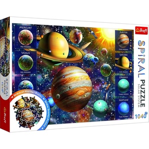 image:imageTrefl Zodiac Signs 1040 Piece Jigsaw Puzzle Spiral 27x19 Print Spiral Shape Twisted Pictures for Adults and Children from 14 Years OldSolar System 1040 Piece Jigsaw Puzzle Spiral