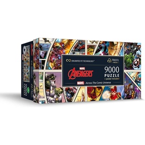 image:imageTrefl Across the Comic Universe  Marvel 9000 Jigsaw Puzzle Prime 78x37 Large Jigsaw Thick Cardboard Creative Fun for Adults and Children from 14 Years Old