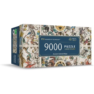 image:imageTrefl Ancient Celestial Maps 9000 Jigsaw Puzzle Prime 78x37 Large Jigsaw with Ancient Map of the Sky Thick Cardboard BIO ECO Creative Fun for Adults and Children from 14 Years Old