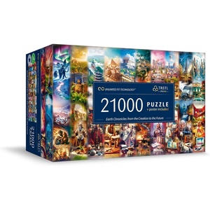 image:imageTrefl Prime  Puzzle UFT Earth Chronicles from The Creation to The Future  21000 Pieces Giant Jigsaw Puzzle for Adults amp Children from 14 Years