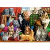 image:imageTrefl Feline Meeting 1000 Piece Jigsaw Puzzle Red 27x19 Print DIY Puzzle Creative Fun Classic Jigsaw for Adults and Children from 14 Years Old