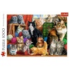 image:imageTrefl Feline Meeting 1000 Piece Jigsaw Puzzle Red 27x19 Print DIY Puzzle Creative Fun Classic Jigsaw for Adults and Children from 14 Years Old
