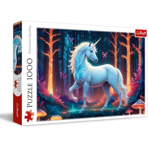 image:imageTrefl  Mystic Unicorn  Puzzle 1000 Elements  Jigsaw Puzzle Depicting a Multicoloured Unicorn in a FairyTale Setting for Adults and Children Over 14 Years Old
