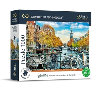 image:imageTrefl Autumn in Amsterdam Netherlands 1000 Piece Jigsaw Puzzle Prime 27x19 Thick Cardboard BIO ECO Netherlands Autumn Travel Creative Entertainment for Adults and Children from 14 Years Old