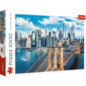 image:imageTrefl Brooklyn Bridge New York USA 1000 Piece Jigsaw Puzzle Red 27x19 Print DIY Puzzle Creative Fun Classic Jigsaw for Adults and Children from 14 Years Old