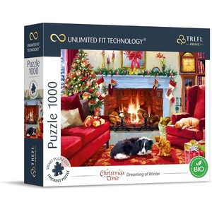 image:imageTrefl Dreaming of Winter 1000 Piece Jigsaw Puzzle Prime 27x19 Thick Cardboard BIO ECO Christmas Jigsaw Creative Entertainment for Adults and Children from 14 Years Old