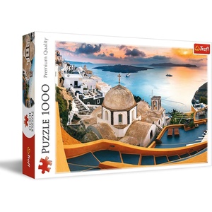 image:imageTrefl Fairytale Santorini 1000 Piece Jigsaw Red 27x19 Print DIY Puzzle Creative Fun Classic Puzzle for Adults and Children from 14 Years Old