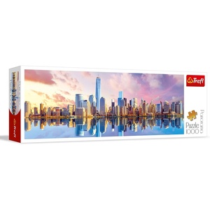 image:imageTrefl Panorama Manhattan 1000 Piece Jigsaw Puzzle Red 38x13 in Print DIY Puzzle Creative Fun Classic Puzzle for Adults and Children from 14 Years Old