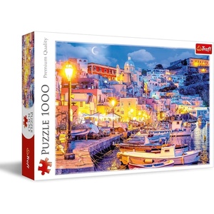 image:imageTrefl Procida Island by Night Italy 1000 Piece Jigsaw Puzzle Red 27x19 Print DIY Puzzle Creative Fun Classic Jigsaw for Adults and Children from 14 Years Old