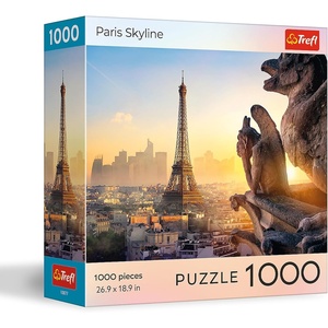 image:imageTrefl Sunset Paris Skyline  1000 Piece Jigsaw Puzzle 27x19 DIY Puzzle Creative Fun Classic Jigsaw for Adults and Children from 14 Years Old