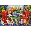 image:imageTrefl Kittens on the Sofa 1500 Piece Jigsaw Puzzle Red 33x 23 Print DIY Puzzle Creative Fun Classic Jigsaw for Adults and Children from 14 Years Old